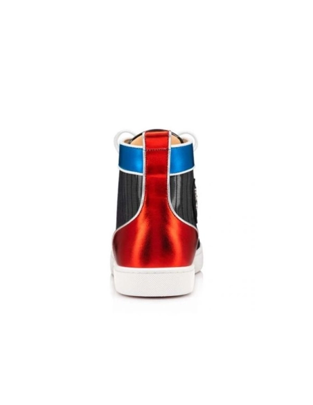 cheap Christian Louboutin Lou Spikes Orlaato Version Multi Fabric sale