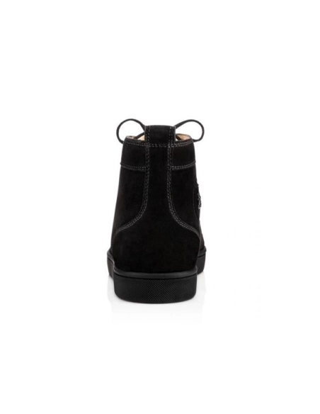 cheap Christian Louboutin Lou Spikes Black/black/bk Suede sale
