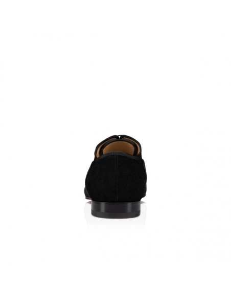 Fake Christian Louboutin Greggo Oxfords Wool Veau Velours And Nappa Leather Black, Knockoff Christian Louboutin Shoes