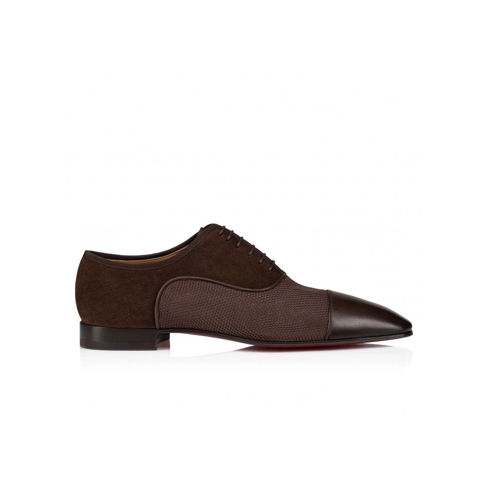 Knockoff Christian Louboutin Ac Greggo Oxfords Calf Leather And Polo Fabric Cosme, Fake Christian Louboutin Shoes