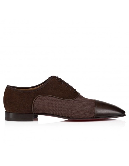 Knockoff Christian Louboutin Ac Greggo Oxfords Calf Leather And Polo Fabric Cosme, Fake Christian Louboutin Shoes