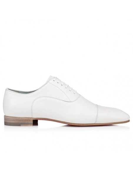Fake Christian Louboutin Greggo Oxfords Nappa Leather White, Knockoff Christian Louboutin Shoes