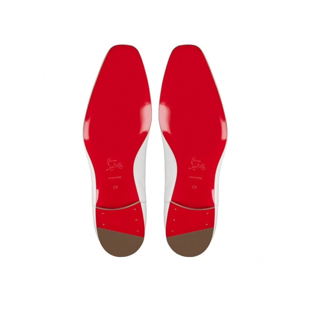 Fake Christian Louboutin Greggo Oxfords Nappa Leather White, Knockoff Christian Louboutin Shoes