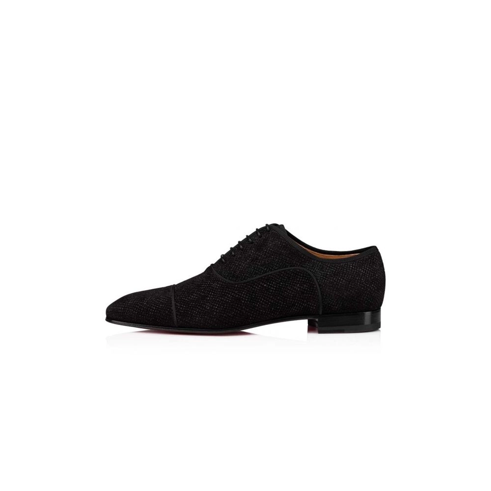 cheap Christian Louboutin Greggo Orlato Black Flat sale