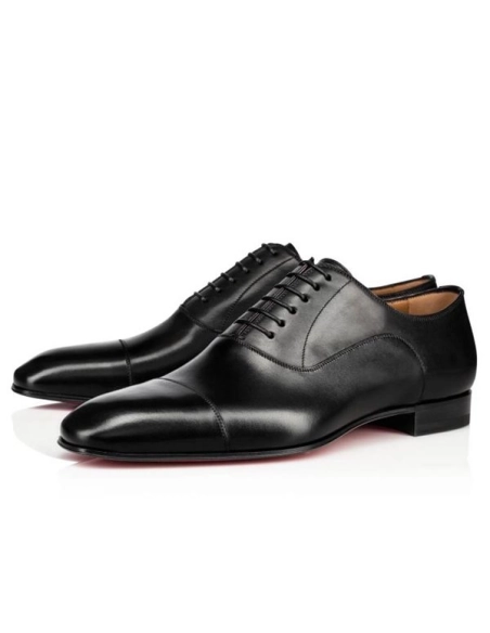 cheap Christian Louboutin Greggo Flat Black Calf sale