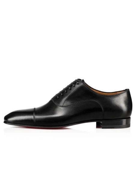 cheap Christian Louboutin Greggo Flat Black Calf sale