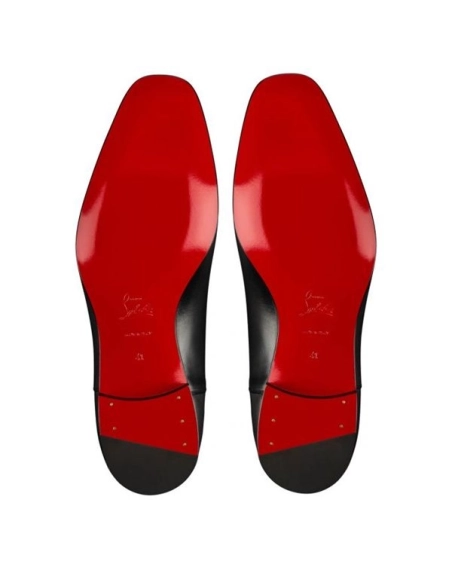 cheap Christian Louboutin Greggo Flat Black Calf sale