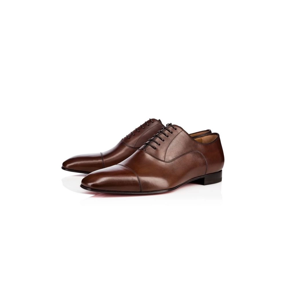cheap Christian Louboutin Greggo Havane Brown Calf sale