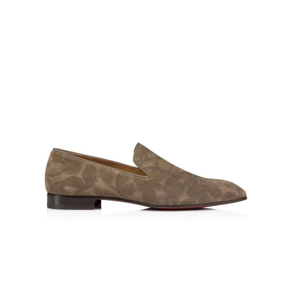 Discount Christian Louboutin Dandelion Loafers Petunia Printed Calf Leather Saharienne Outlet