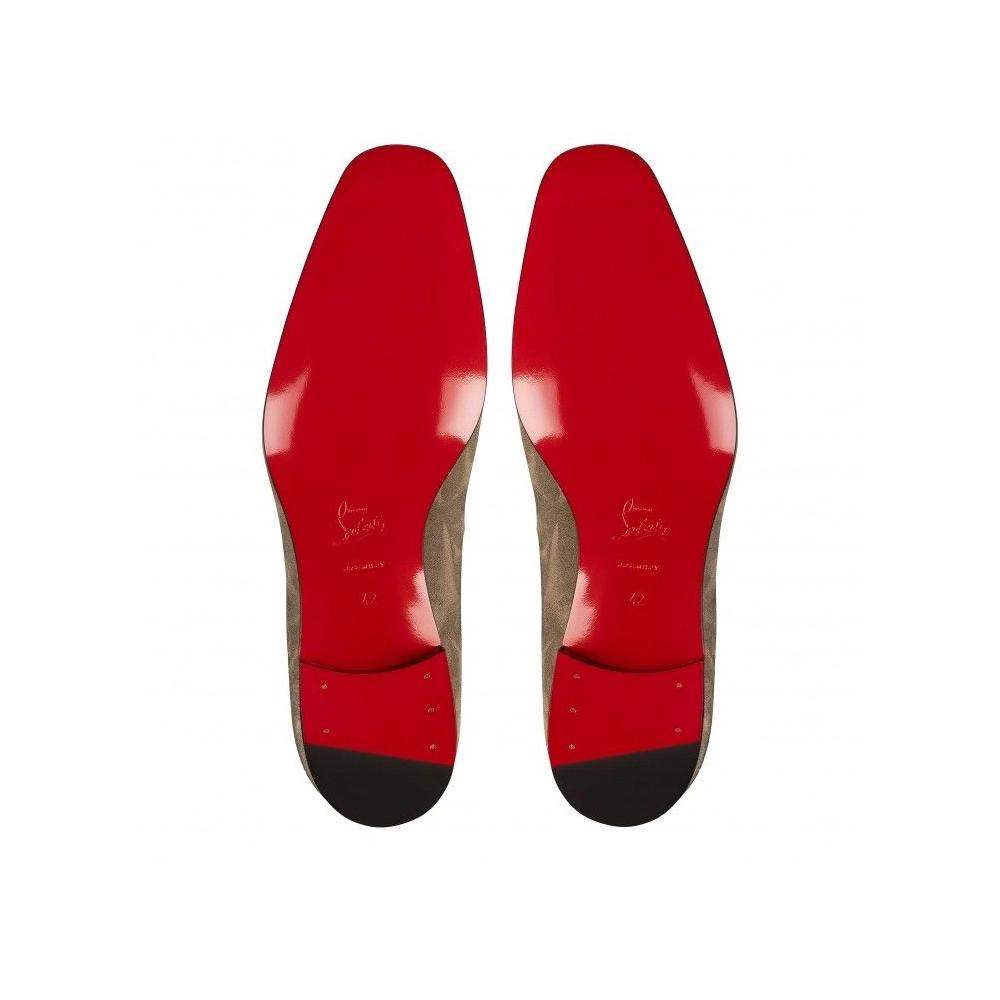 Discount Christian Louboutin Dandelion Loafers Petunia Printed Calf Leather Saharienne Outlet