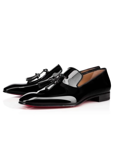 cheap Christian Louboutin Dandelion Tasse Black Patent Leather sale
