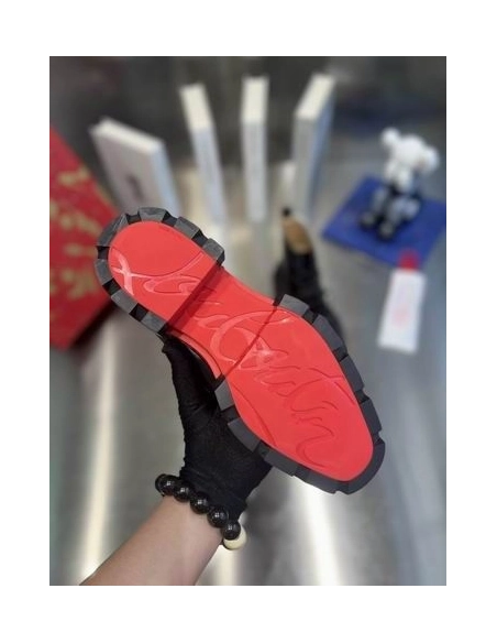 Cheap Christian Louboutin Our Georges Boot Smooth Calf Leather Black for Sale