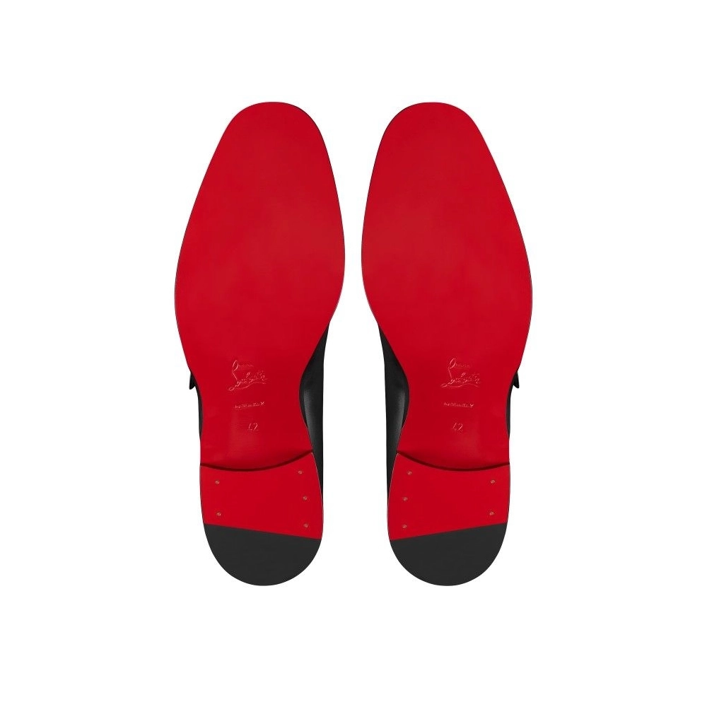 Replica Christian Louboutin Chambelimonk Boot Calf Leather Black, Fake Christian Louboutin Boots