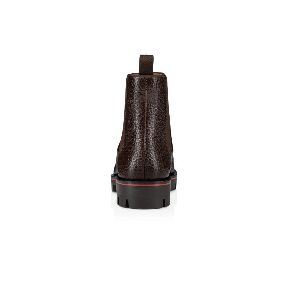 Cheap Christian Louboutin Alpinosol Boots Grained Calf Leather Corteccia Sale Online