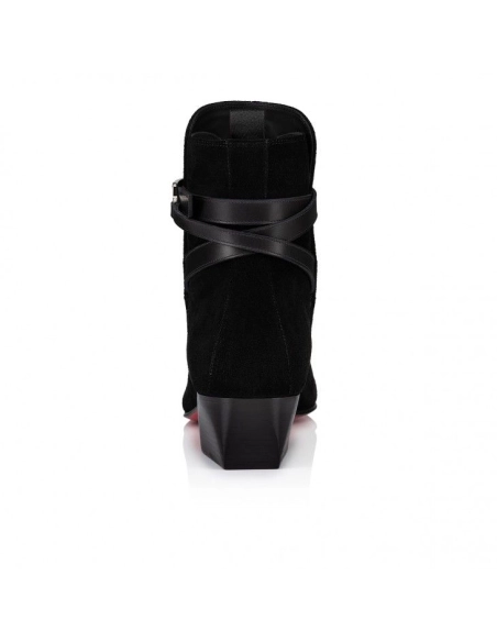 Cheap Christian Louboutin Rosalio Jodhpur 40 Mm Boots Calf Leather Black Outlet Sale, Discount CL Shoes