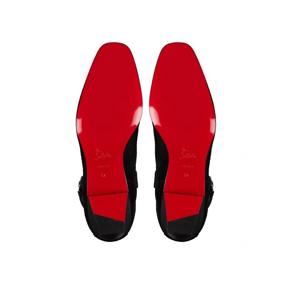 Cheap Christian Louboutin Rosalio Jodhpur 40 Mm Boots Calf Leather Black Outlet Sale, Discount CL Shoes