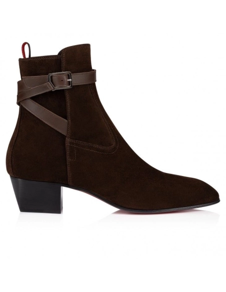 Replica Christian Louboutin Rosalio Jodhpur 40 Mm Boots Calf Leather Cosme, Knockoff CL Shoes