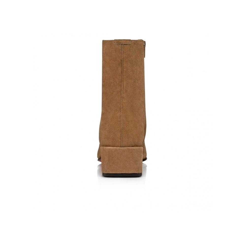 Knockoff Christian Louboutin Alleo Boot 40mm Low Boots Veau Velours Rhea, Replica CL Shoes