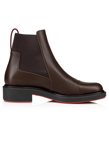 Fake Christian Louboutin Urbino Chelsea Low Boots Calf Leather Cosme, Knockoff CL Shoes