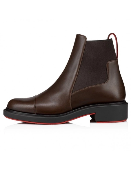Fake Christian Louboutin Urbino Chelsea Low Boots Calf Leather Cosme, Knockoff CL Shoes