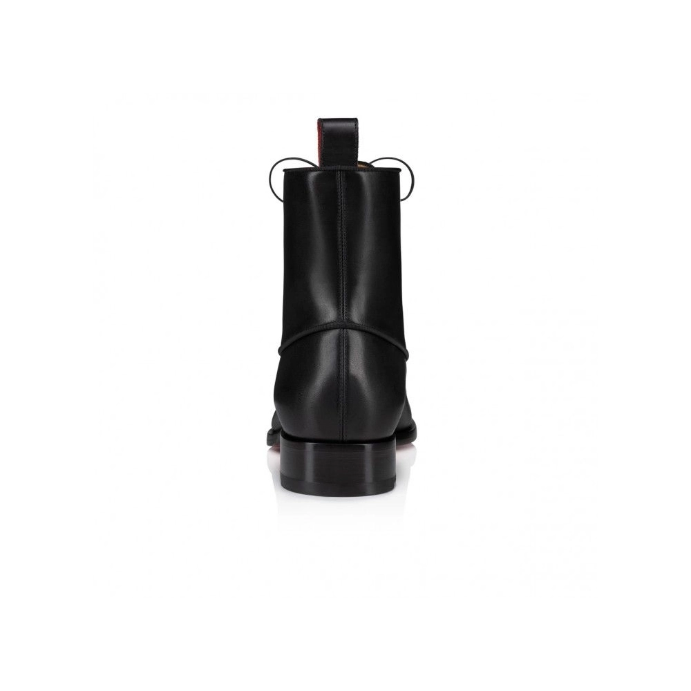 Discount Christian Louboutin Chambeliboot Boots Calf Leather Black, Cheap Christian Louboutin Shoes Outlet Online