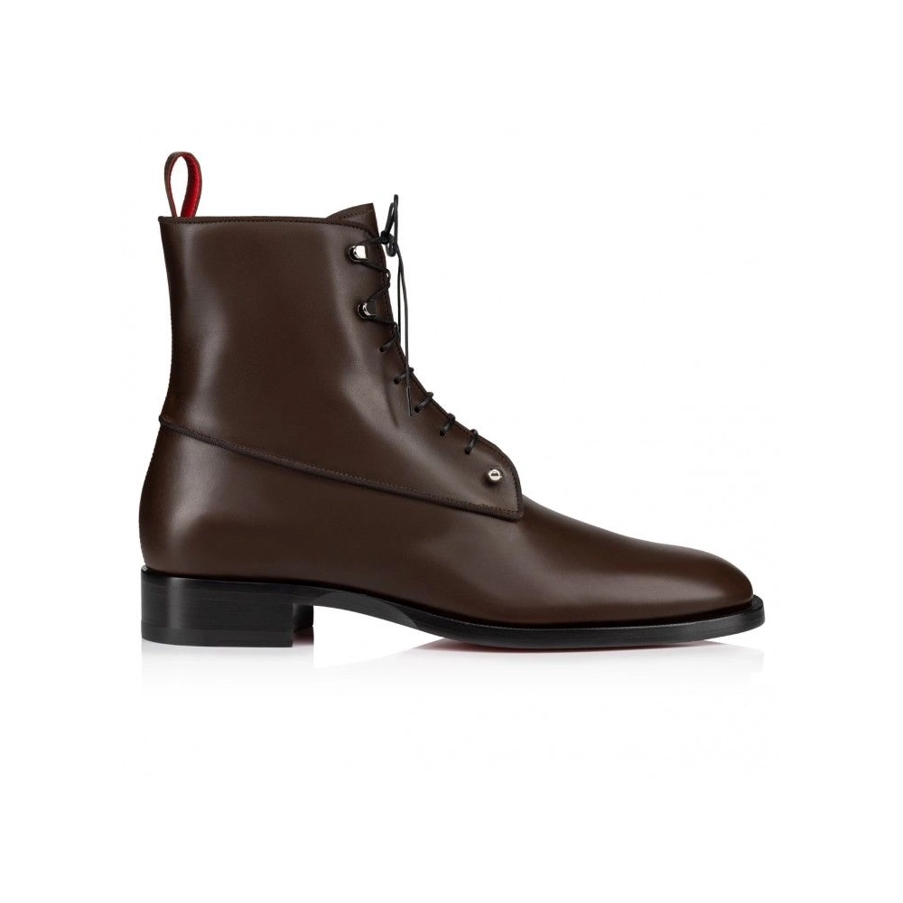 Replica Christian Louboutin Chambeliboot Boots Calf Leather Cosme, Fake Christian Louboutin Shoes