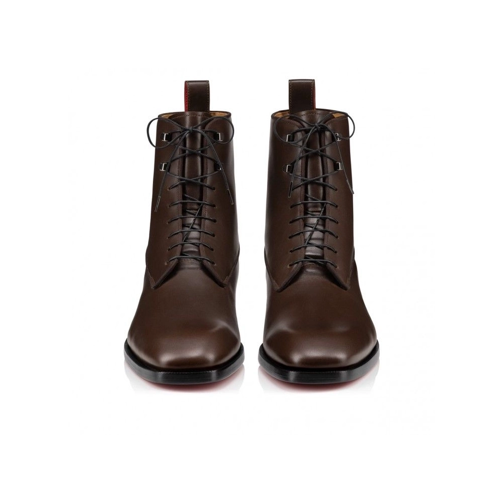 Replica Christian Louboutin Chambeliboot Boots Calf Leather Cosme, Fake Christian Louboutin Shoes