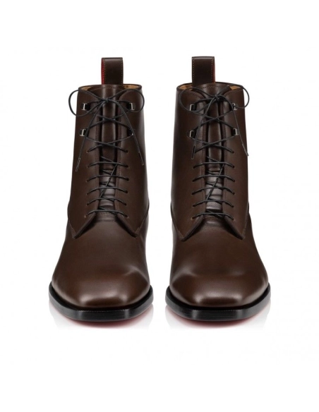 Replica Christian Louboutin Chambeliboot Boots Calf Leather Cosme, Fake Christian Louboutin Shoes