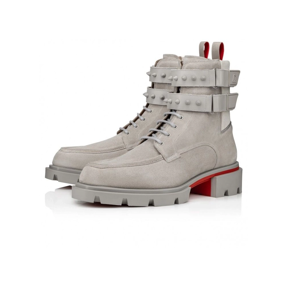 Cheap Christian Louboutin Our Fight Boots Leather And Mesh Goose, Discount Christian Louboutin Shoes Outlet Online