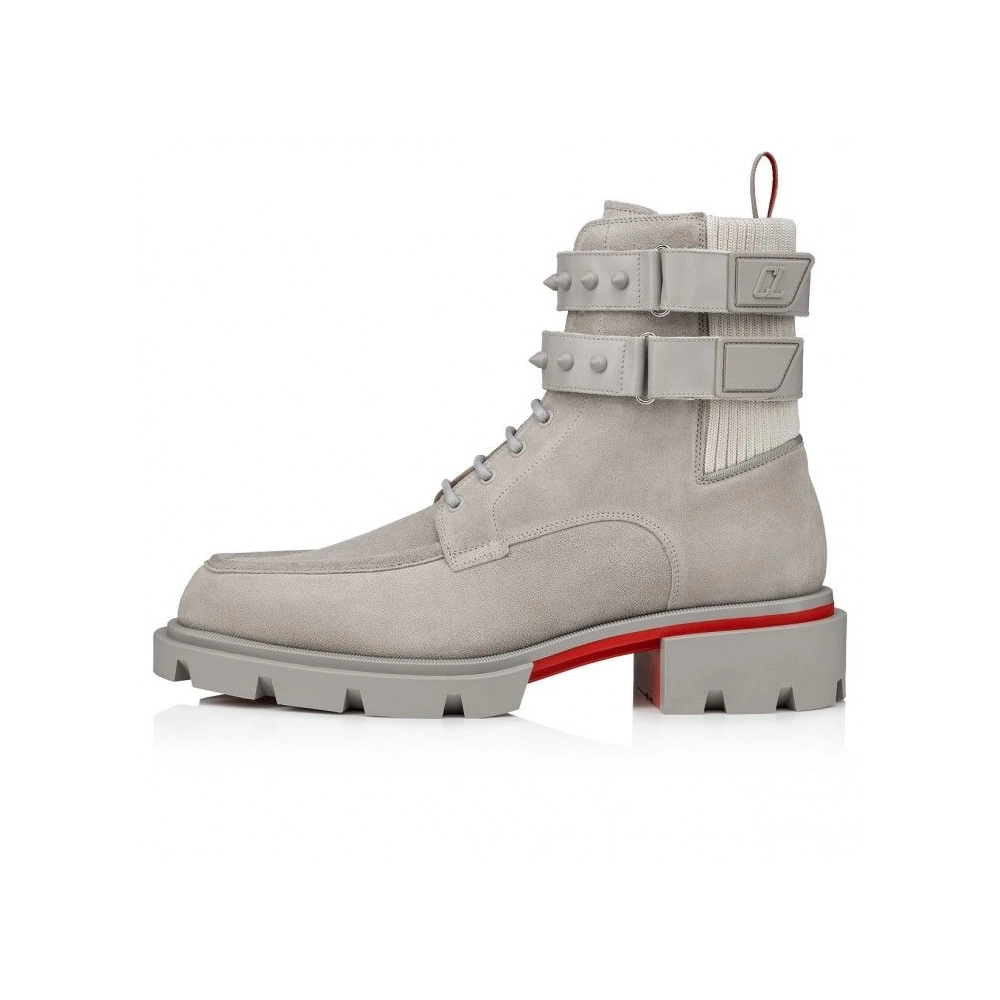 Cheap Christian Louboutin Our Fight Boots Leather And Mesh Goose, Discount Christian Louboutin Shoes Outlet Online
