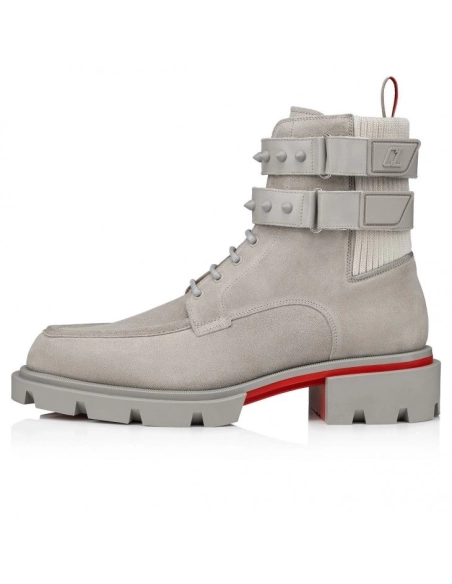 Cheap Christian Louboutin Our Fight Boots Leather And Mesh Goose, Discount Christian Louboutin Shoes Outlet Online