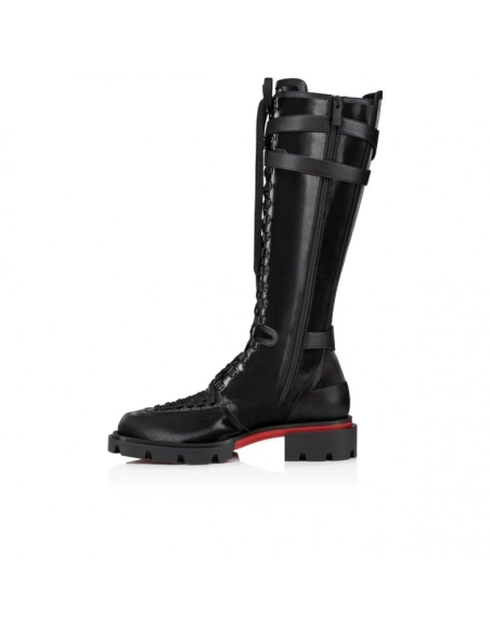 Discount Christian Louboutin Our Sand Glory Boots Calf Leather Black, Cheap Christian Louboutin Shoes for Sale