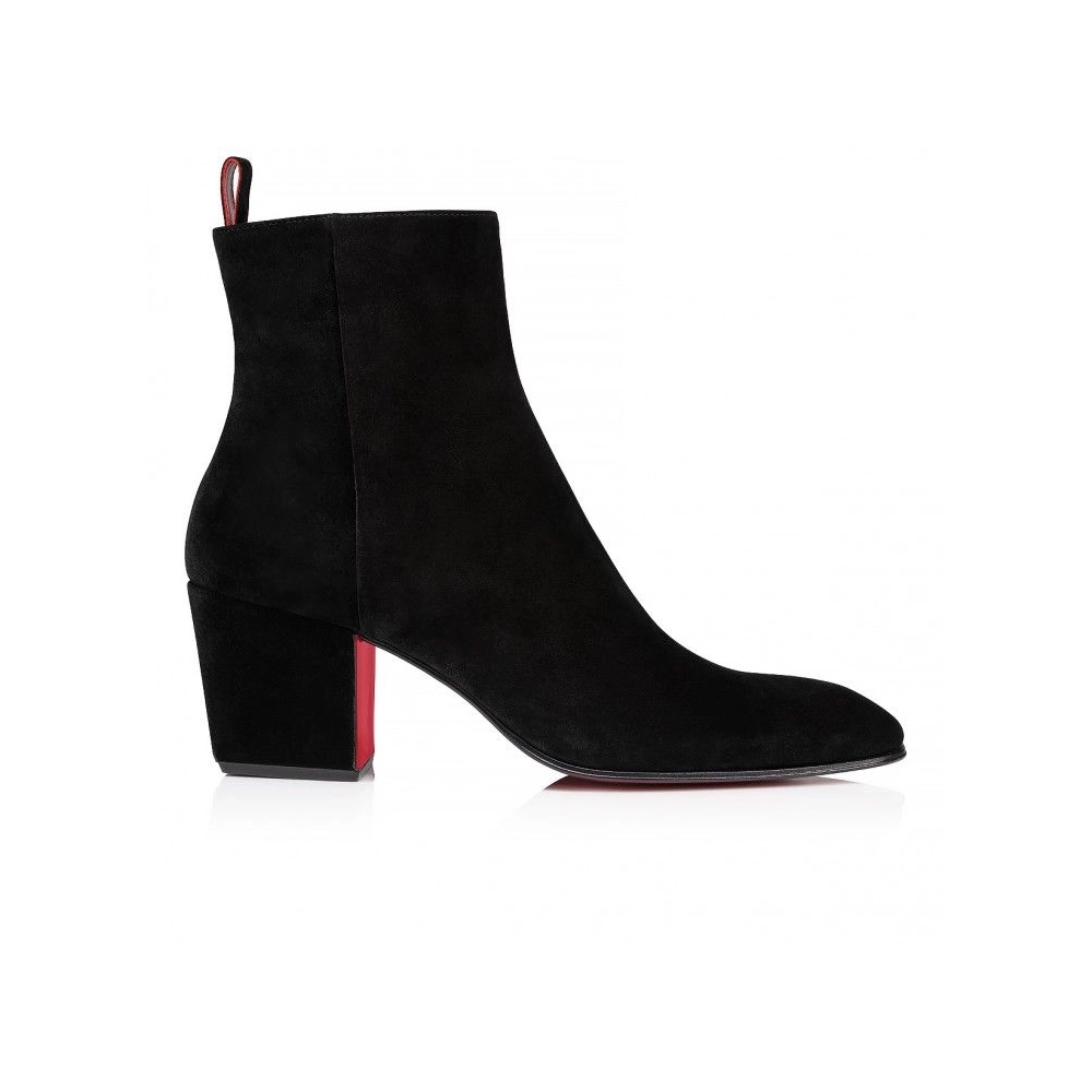 Cheap Christian Rosalio St 70 Mm Boots Leather Black, Discount Christian Louboutin Shoes Outlet Online