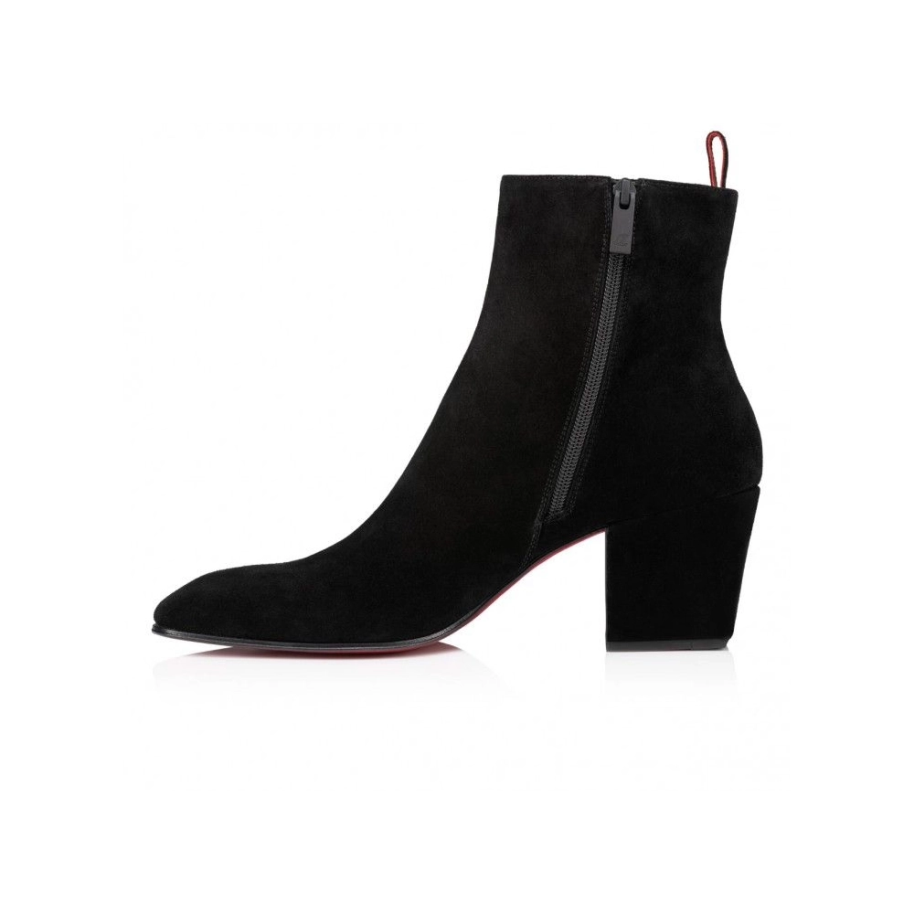 Cheap Christian Rosalio St 70 Mm Boots Leather Black, Discount Christian Louboutin Shoes Outlet Online