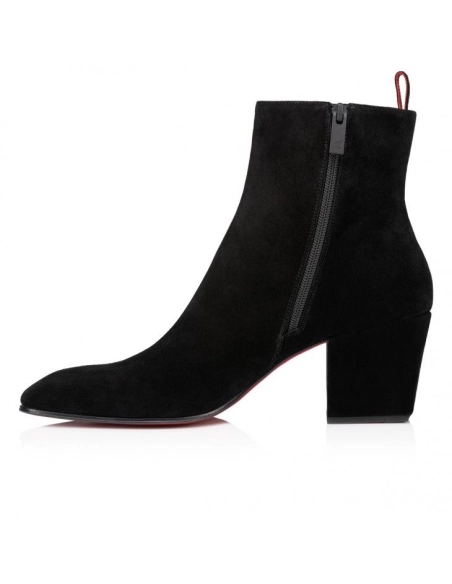 Cheap Christian Rosalio St 70 Mm Boots Leather Black, Discount Christian Louboutin Shoes Outlet Online