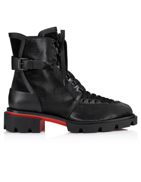 Knockoff Christian Louboutin Our Macademia Boots Calf Leather Black, Replica Christian Louboutin Shoes
