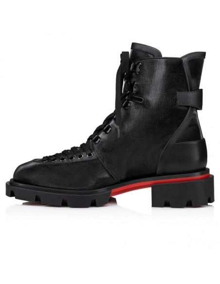 Knockoff Christian Louboutin Our Macademia Boots Calf Leather Black, Replica Christian Louboutin Shoes