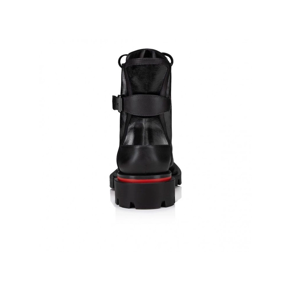 Knockoff Christian Louboutin Our Macademia Boots Calf Leather Black, Replica Christian Louboutin Shoes