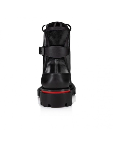Knockoff Christian Louboutin Our Macademia Boots Calf Leather Black, Replica Christian Louboutin Shoes