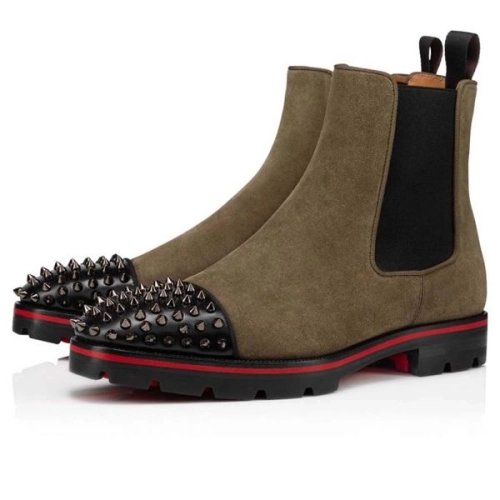 cheap Christian Louboutin Boot Melon Spikes Version Silex Calf sale