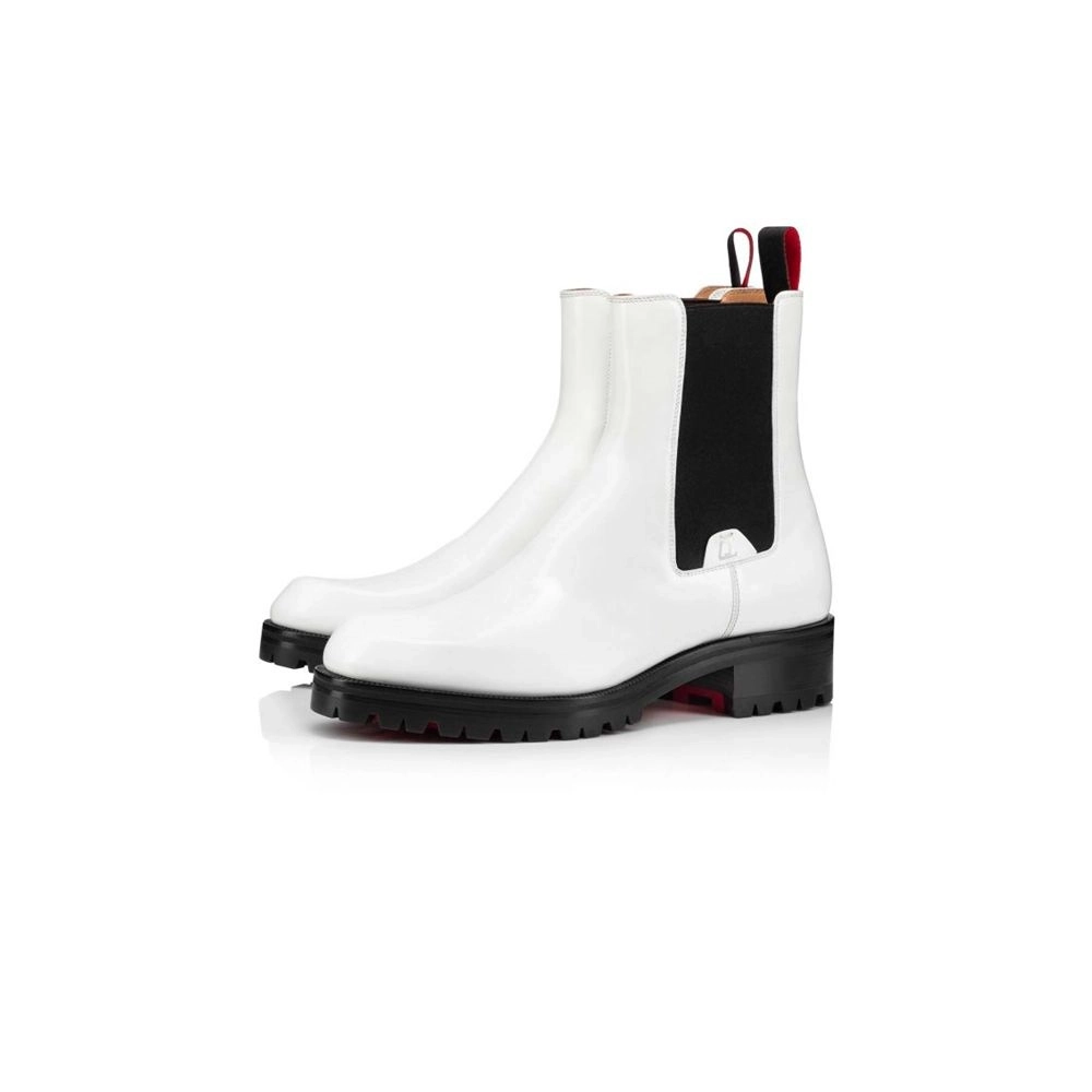 cheap Christian Louboutin Boot Motok White Calf sale