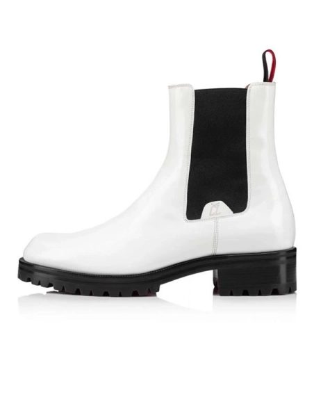 cheap Christian Louboutin Boot Motok White Calf sale