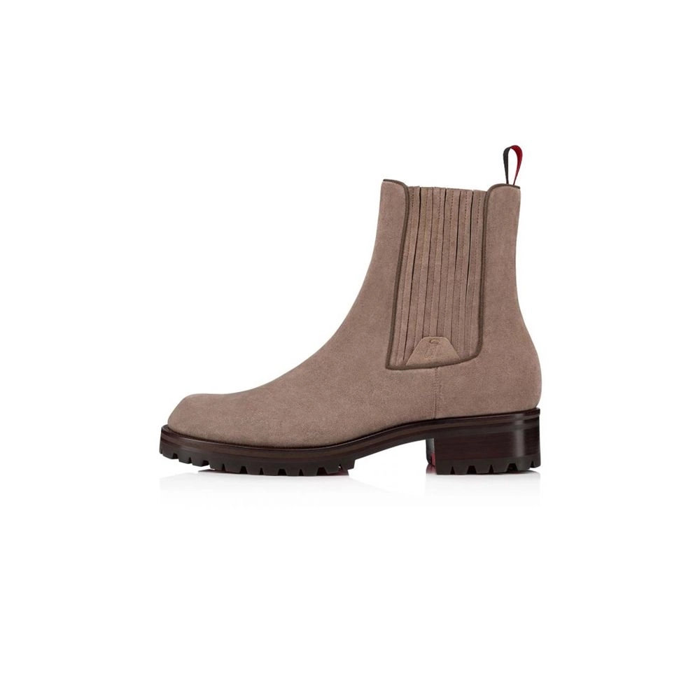 cheap Christian Louboutin Boot Motok Beige Grey Alpilles sale
