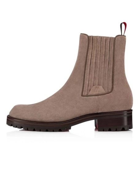 cheap Christian Louboutin Boot Motok Beige Grey Alpilles sale