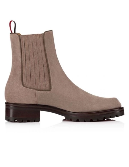 cheap Christian Louboutin Boot Motok Beige Grey Alpilles sale