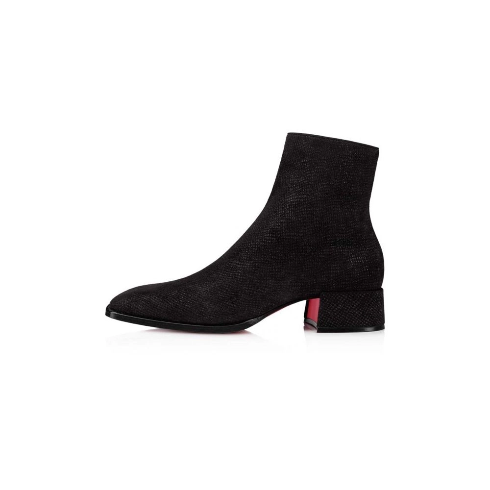 cheap Christian Louboutin Boot Fever Black Shoe sale
