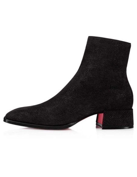 cheap Christian Louboutin Boot Fever Black Shoe sale