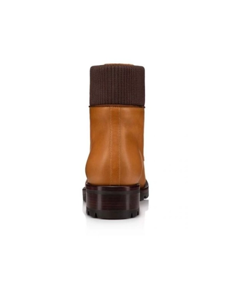 cheap Christian Louboutin Boot Trapman Terra Brown Calf sale