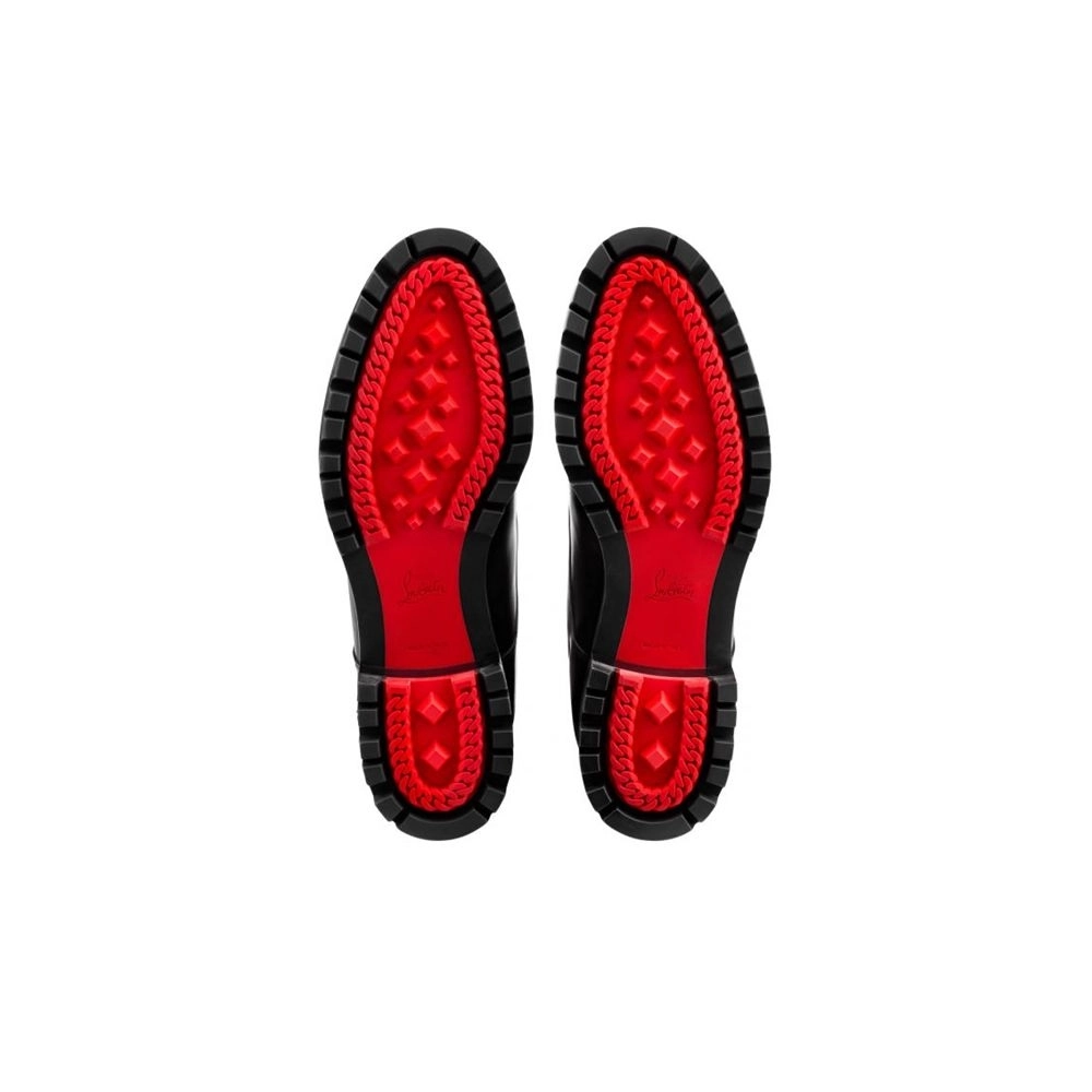 cheap Christian Louboutin Boot Trapman Black Leather sale