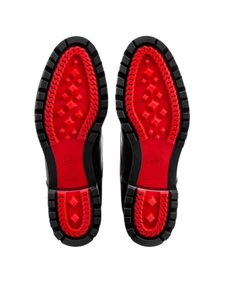 cheap Christian Louboutin Boot Trapman Black Leather sale